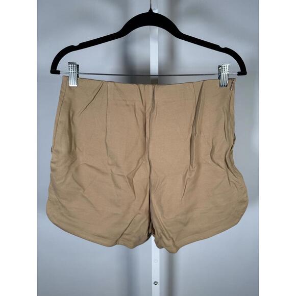 NWT Halara Tan High Rise Button Accent Shorts Women’s Size Large - Picture 3 of 7